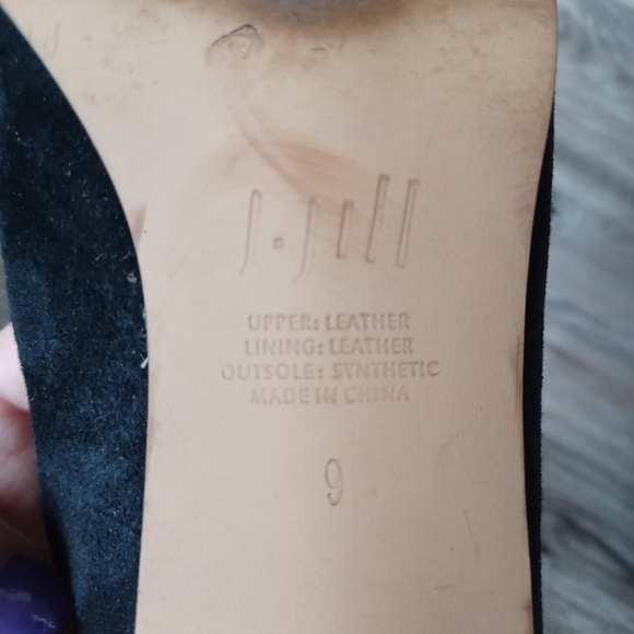 J Jill Block Heel Black Suede Pumps Sz 9 - Picture 6 of 6